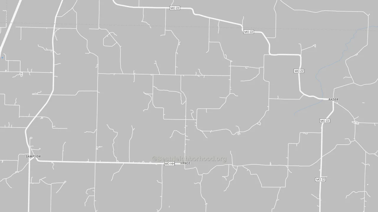 Transit Grade map of Vance, MO