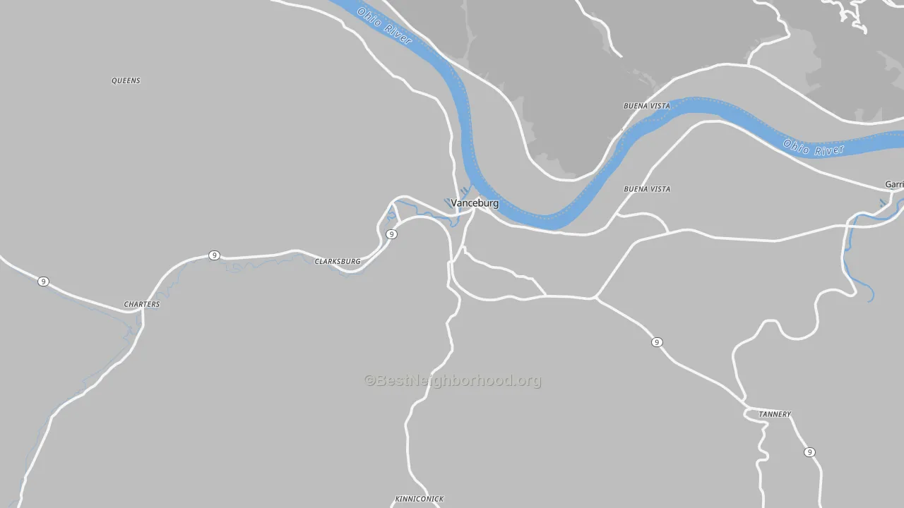 Transit Grade map of Vanceburg, KY