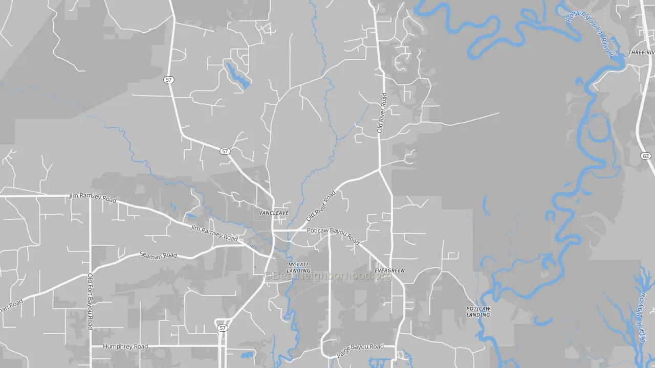 Transit Grade map of Vancleave, MS