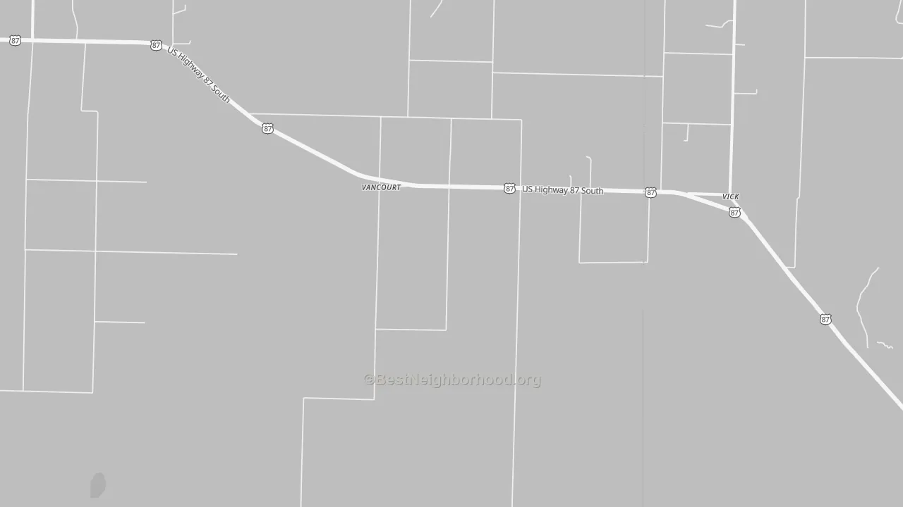 Transit Grade map of Vancourt, TX