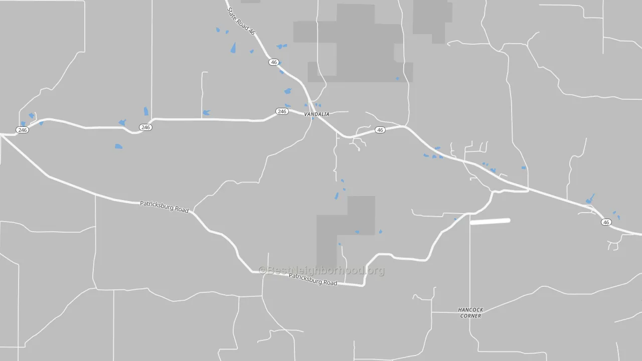 Transit Grade map of Vandalia, IN