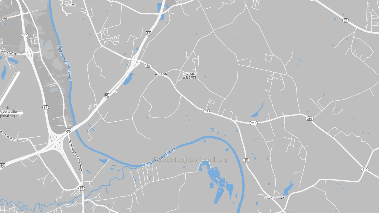 Transit Grade map of Vander, NC