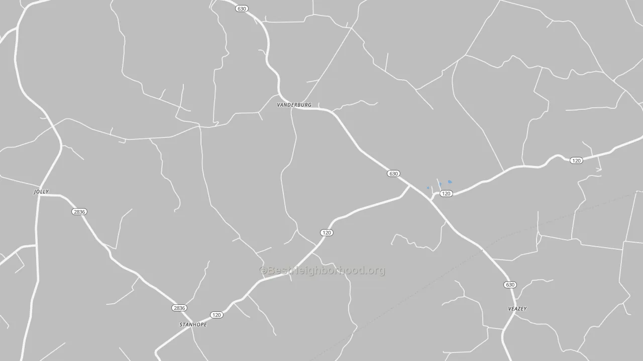 Transit Grade map of Vanderburg, KY