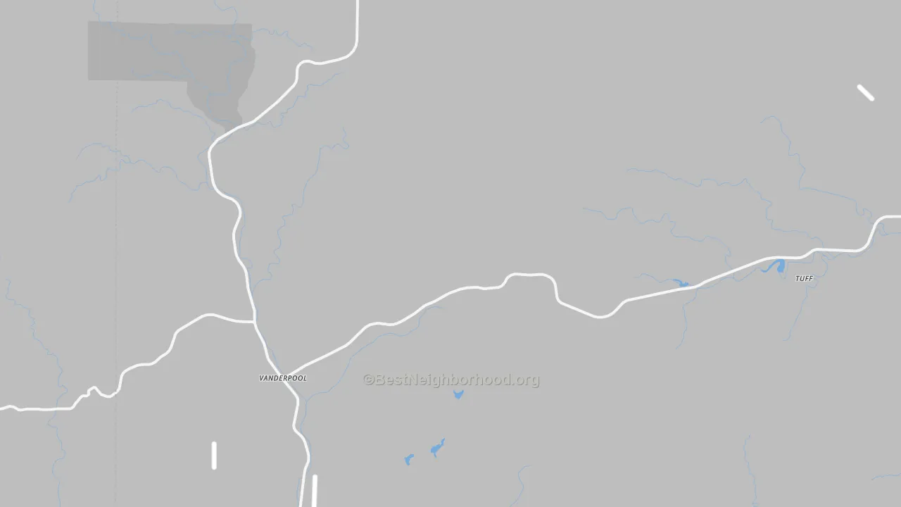 Transit Grade map of Vanderpool, TX