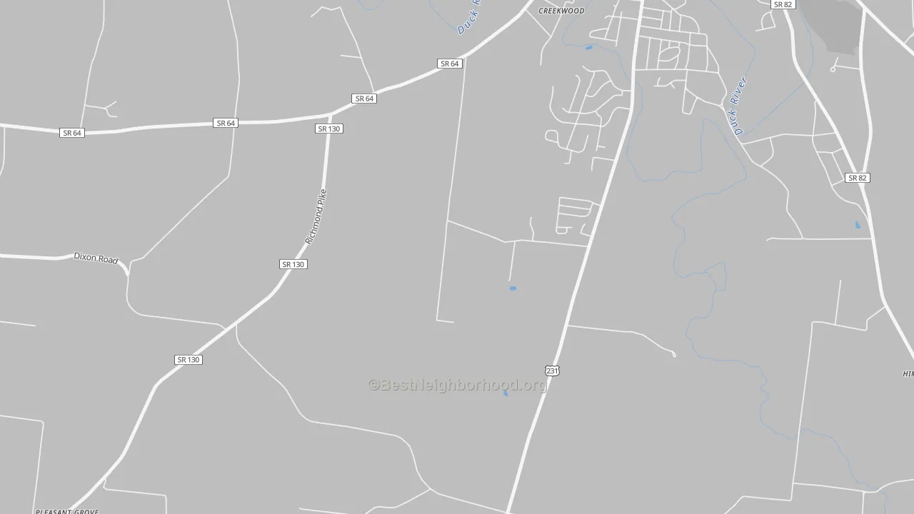 Transit Grade map of Vannatta, TN