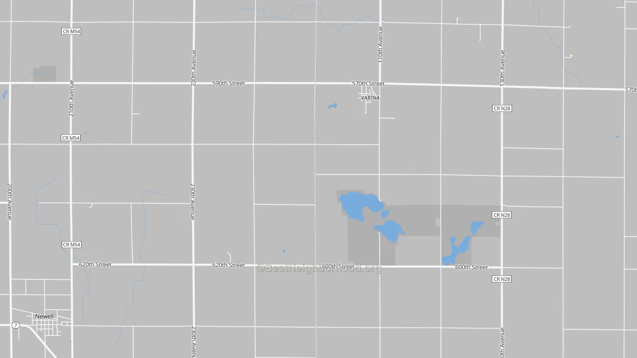 Transit Grade map of Varina, IA