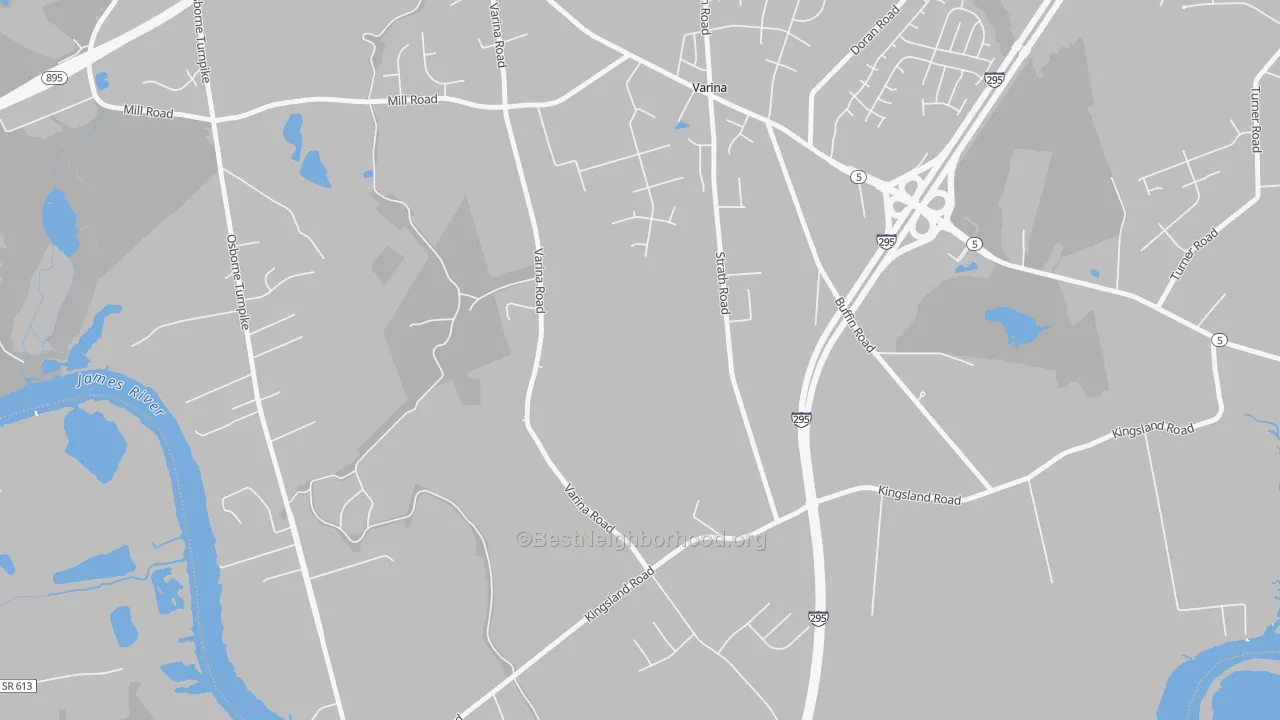 Transit Grade map of Varina, VA