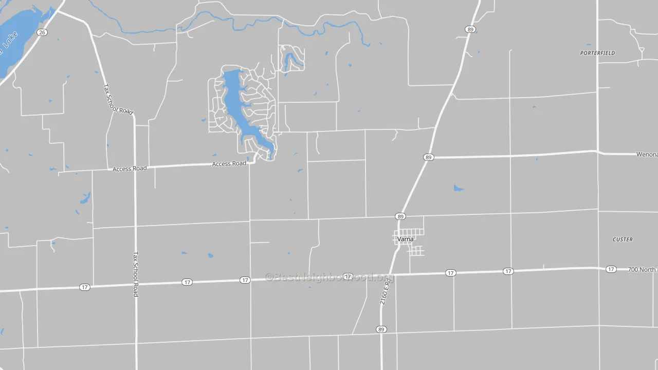 Transit Grade map of Varna, IL