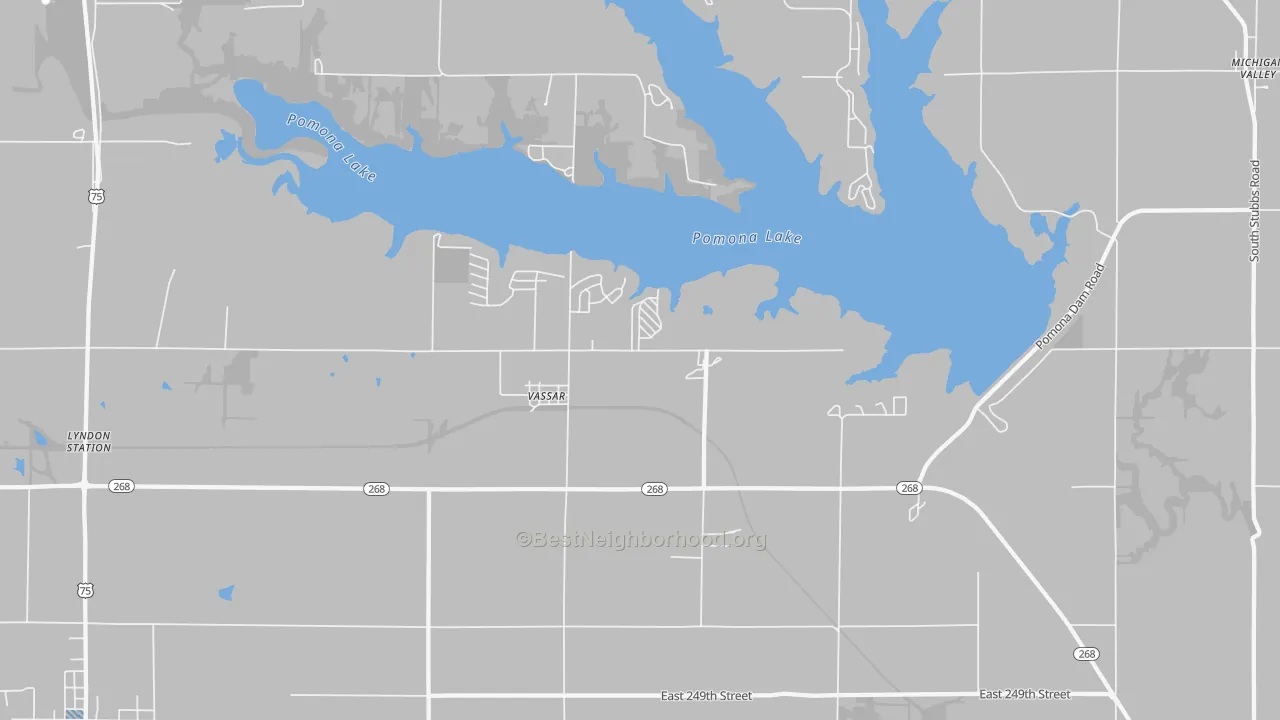 Transit Grade map of Vassar, KS