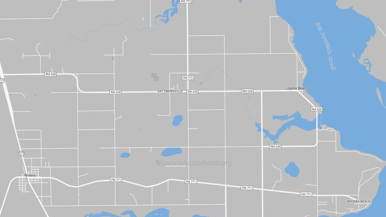 Transit Grade map of Vattmannville, TX