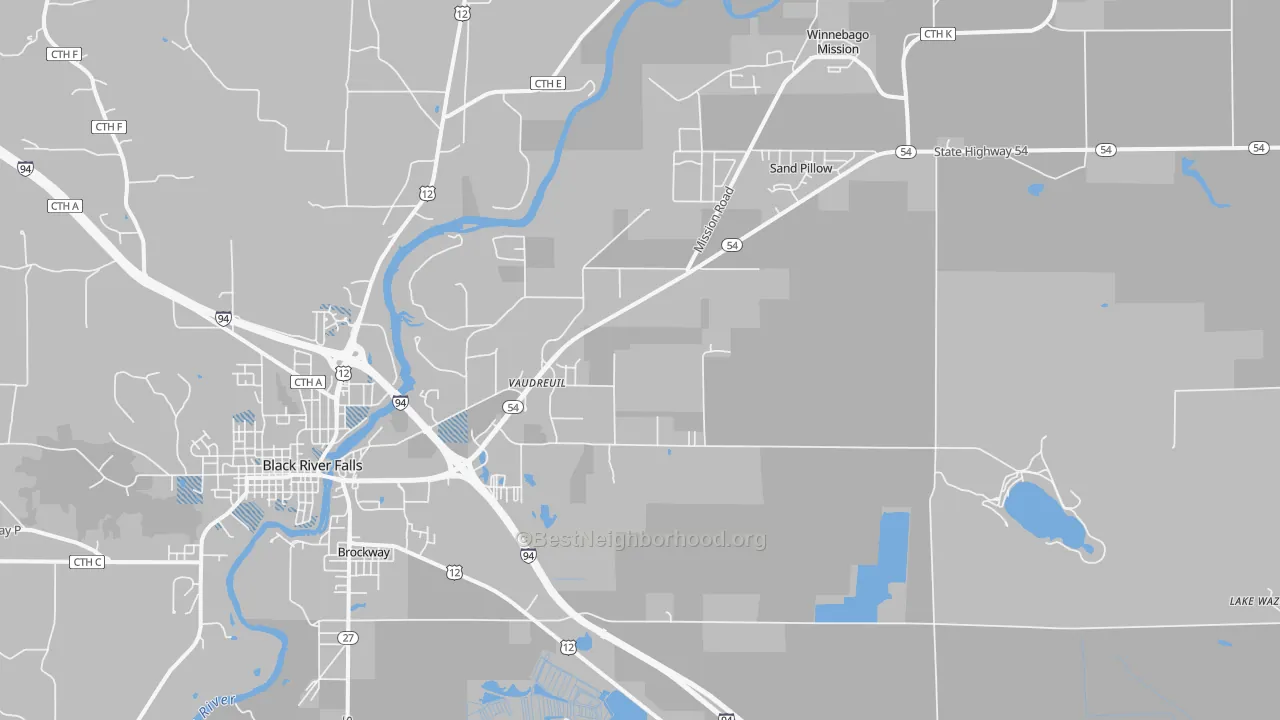 Transit Grade map of Vaudreuil, WI