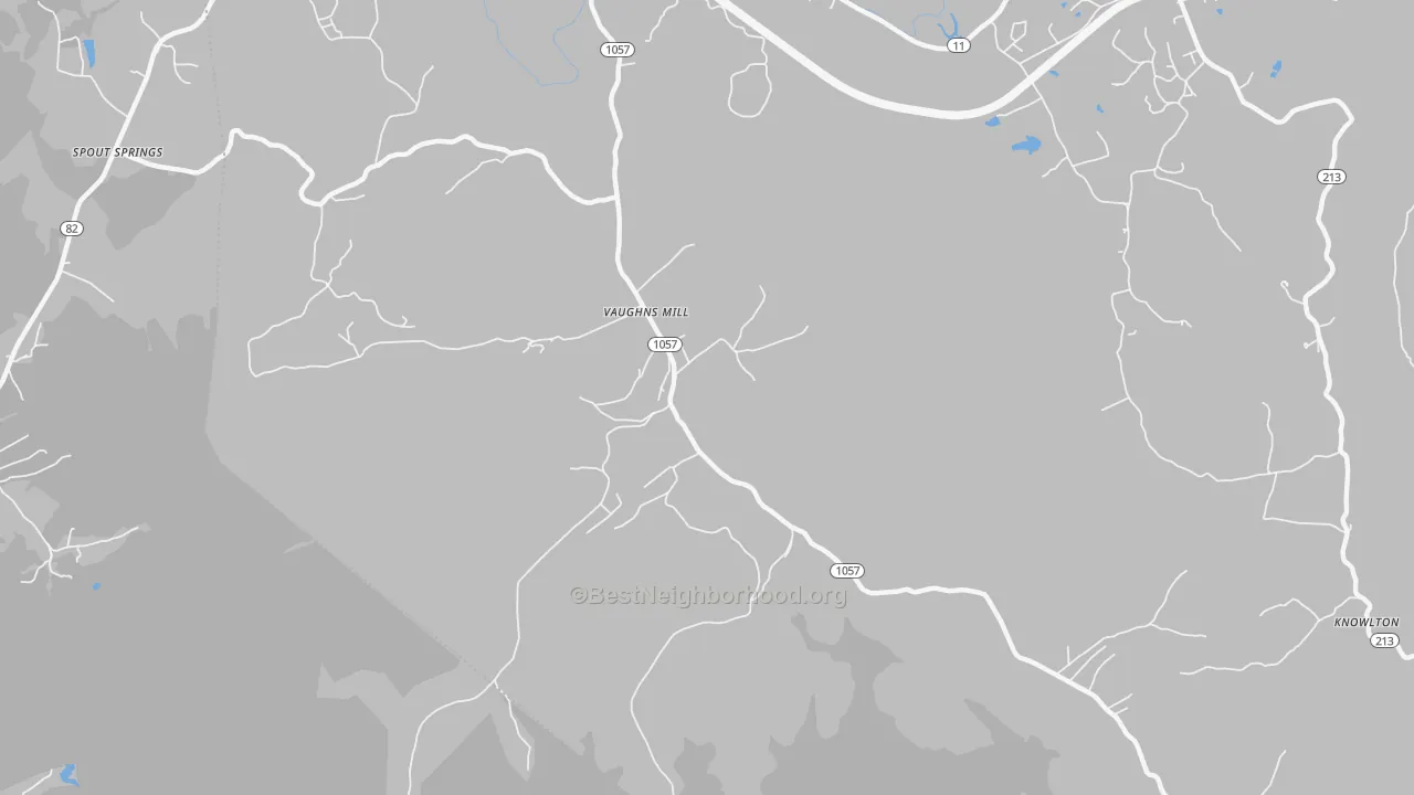 Transit Grade map of Vaughns Mill, KY