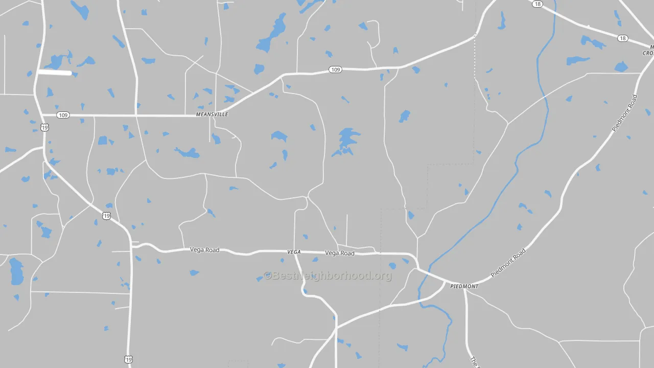 Transit Grade map of Vega, GA