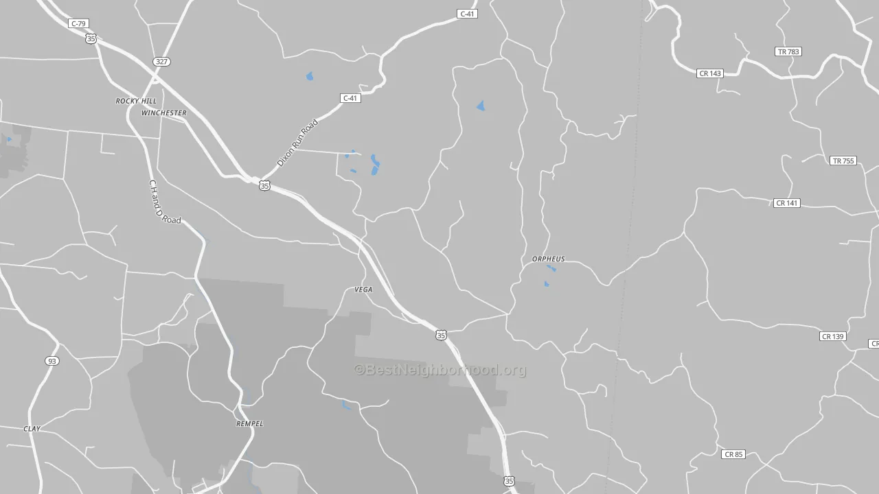 Transit Grade map of Vega, OH