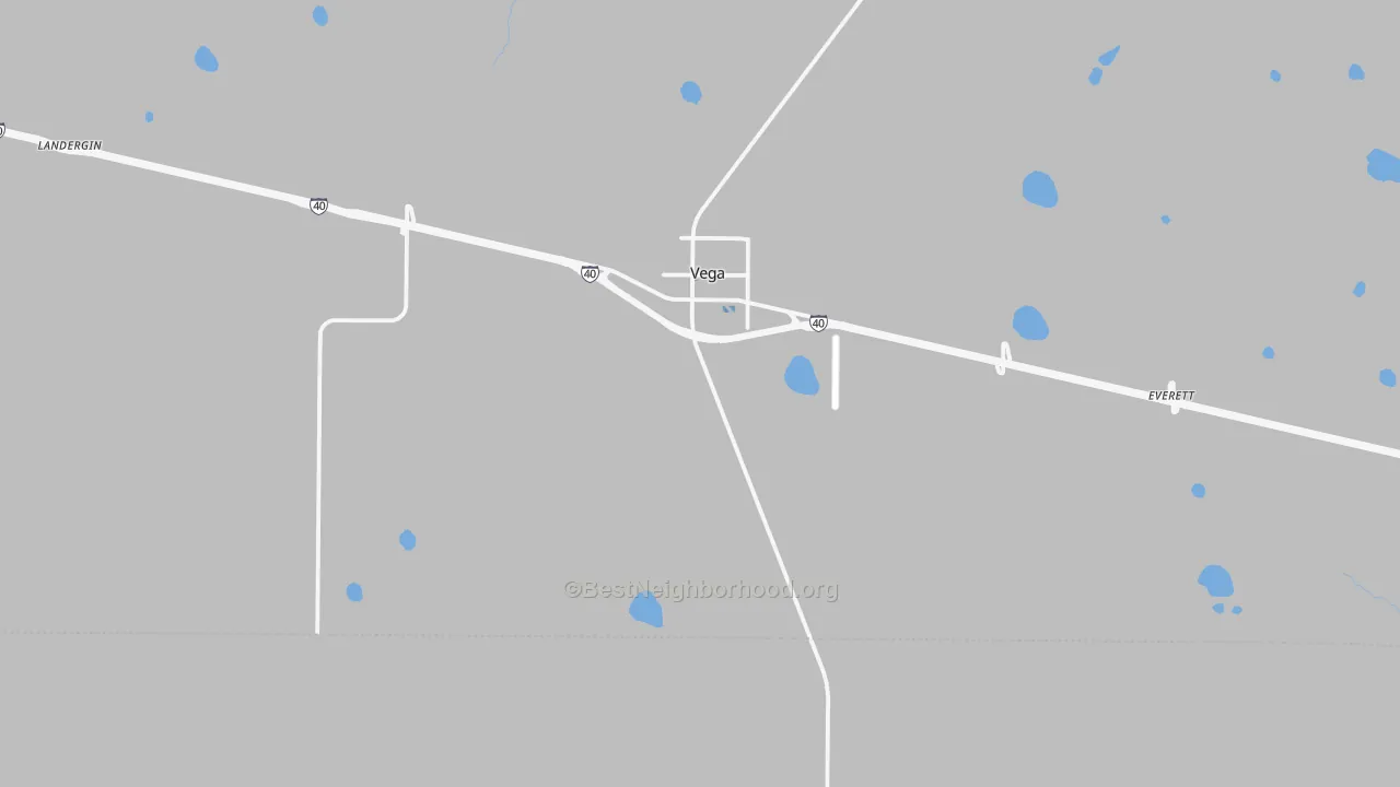Transit Grade map of Vega, TX