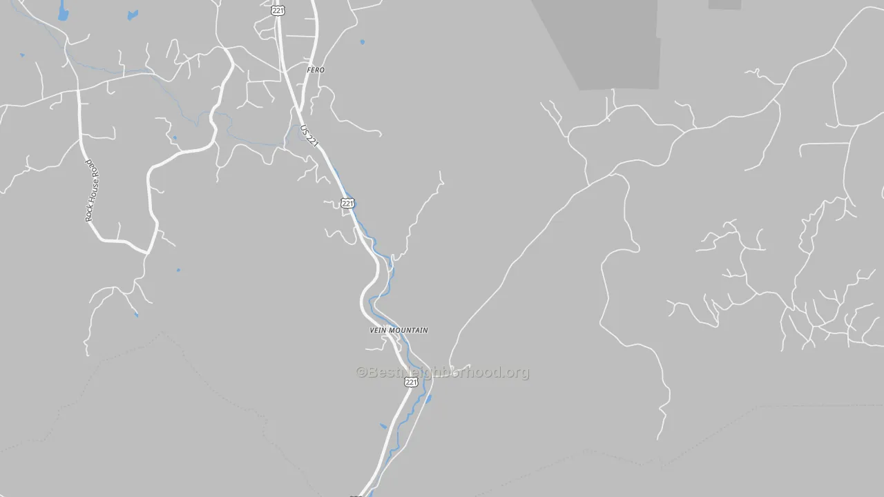 Transit Grade map of Vein Mountain, NC