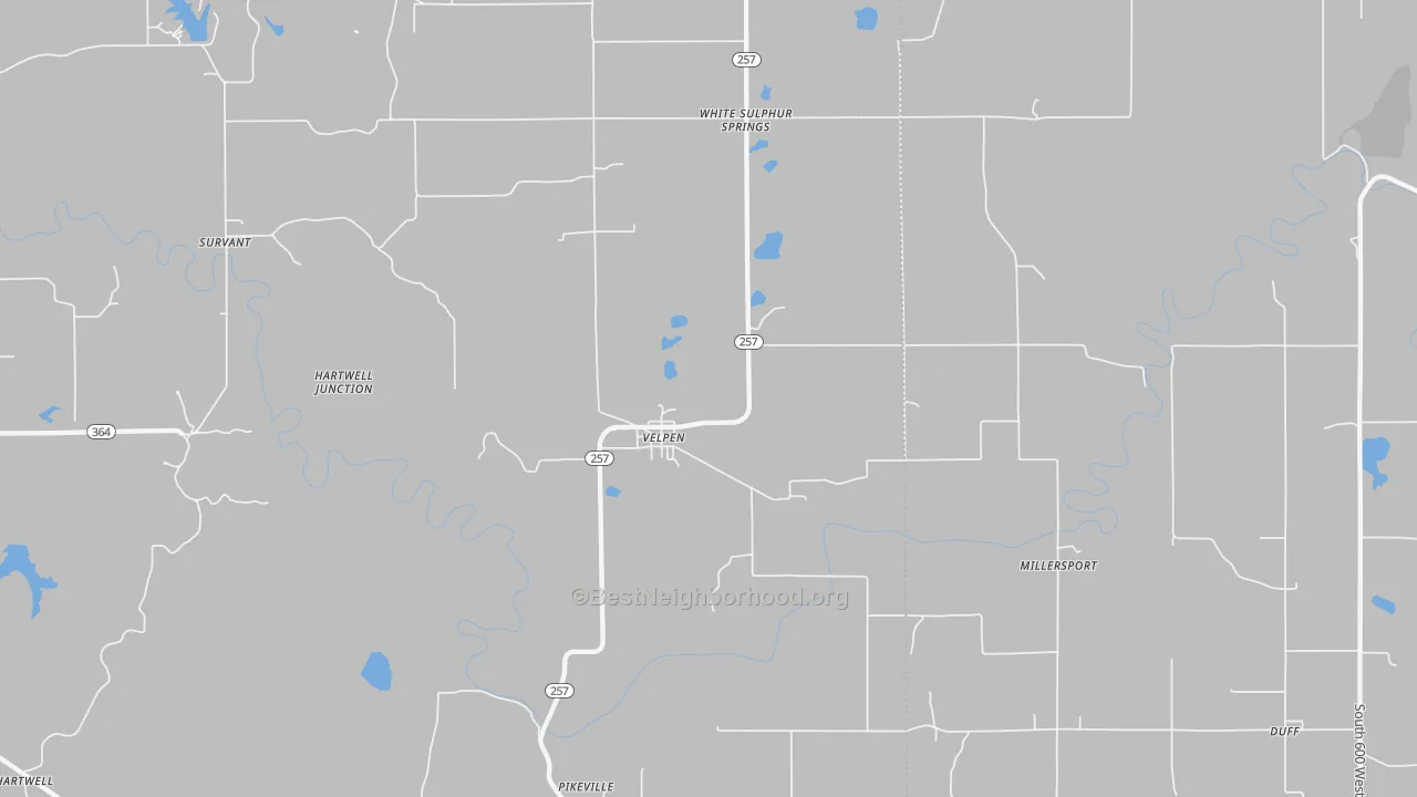 Transit Grade map of Velpen, IN
