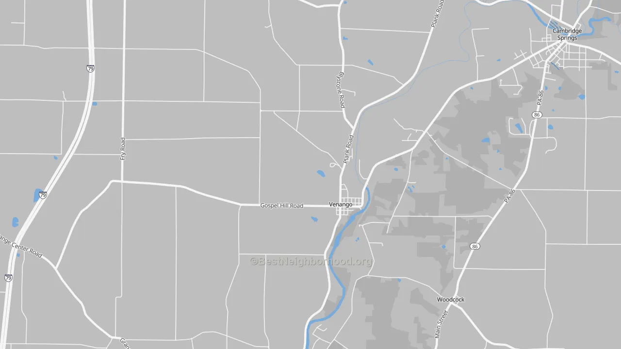 Transit Grade map of Venango, PA
