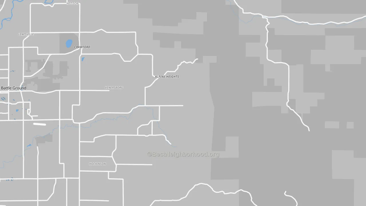 Transit Grade map of Venersborg, WA