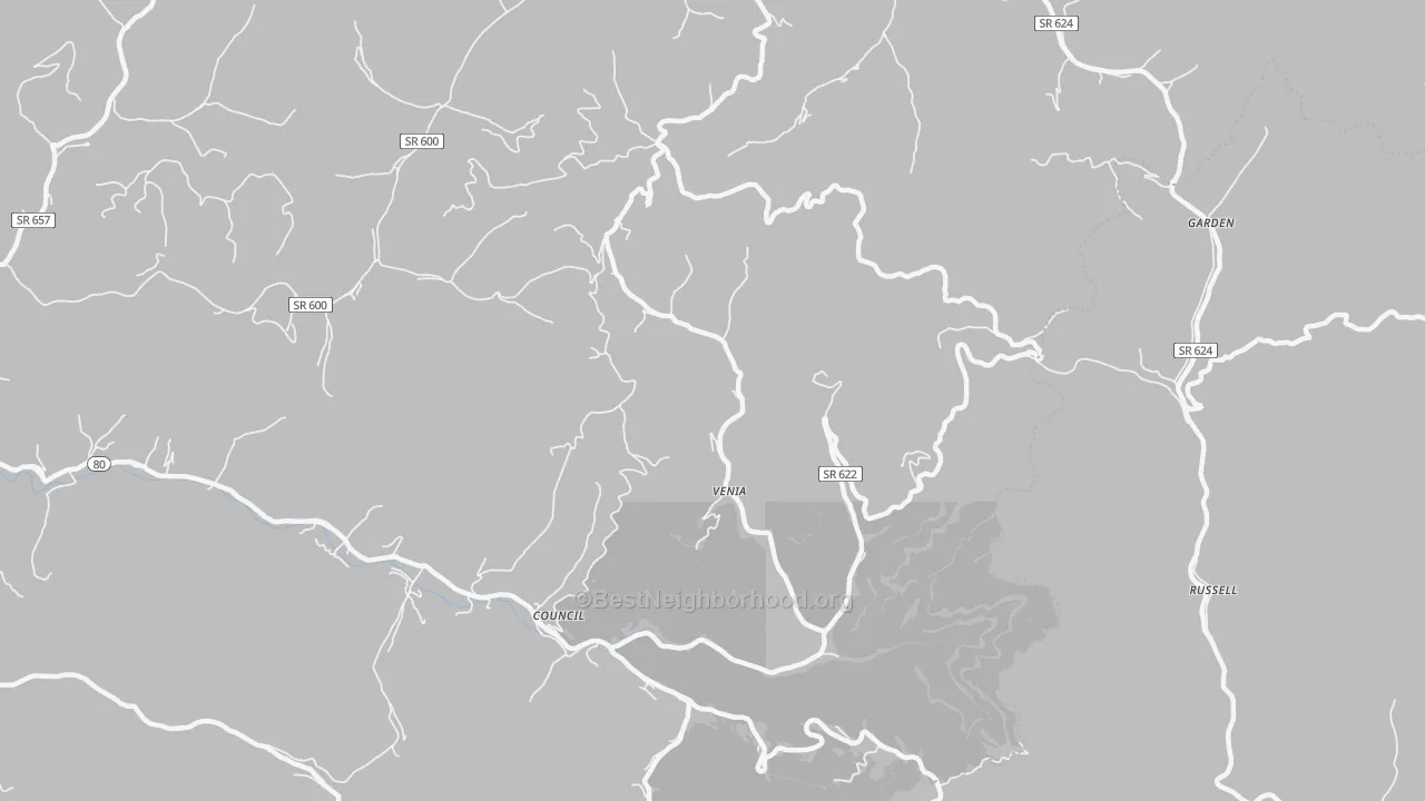 Transit Grade map of Venia, VA