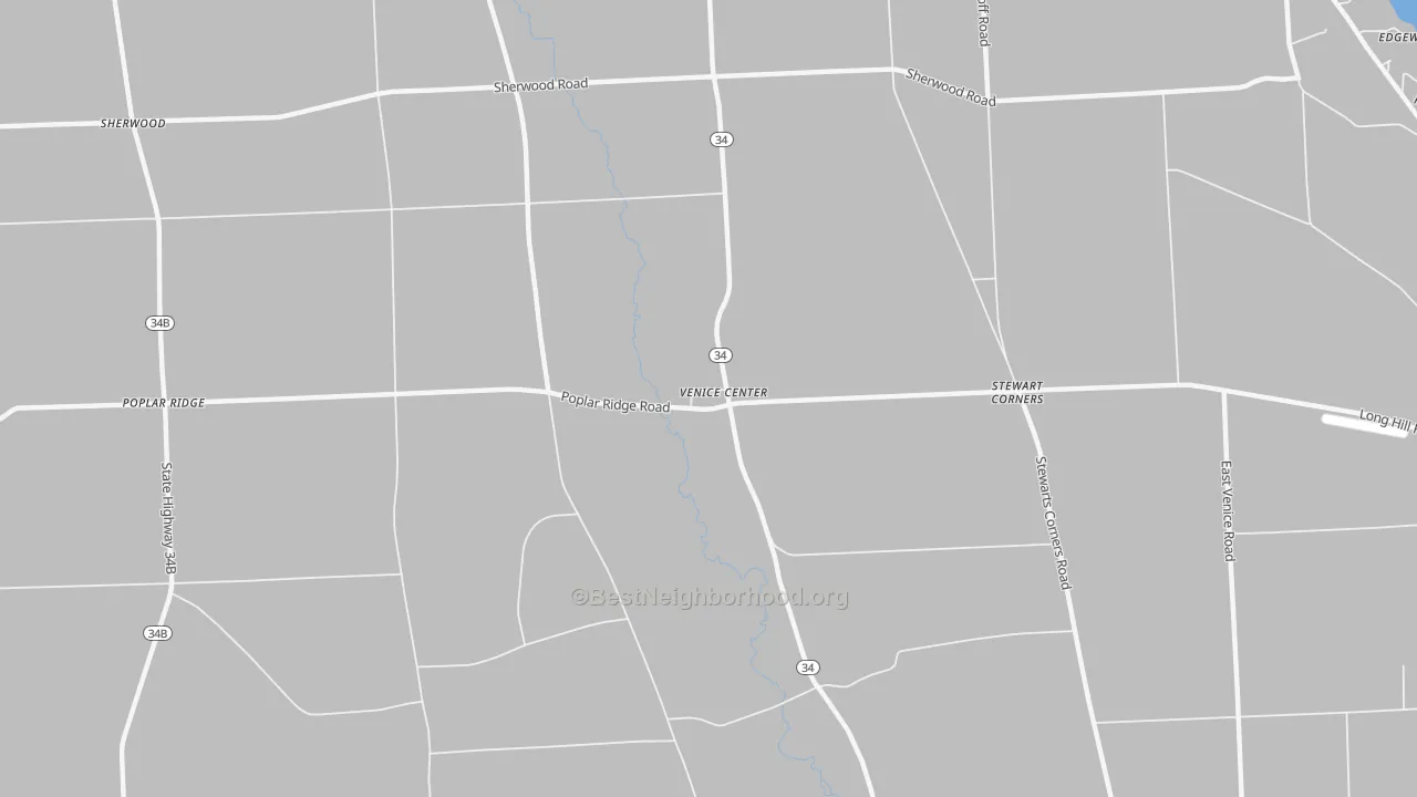 Transit Grade map of Venice Center, NY