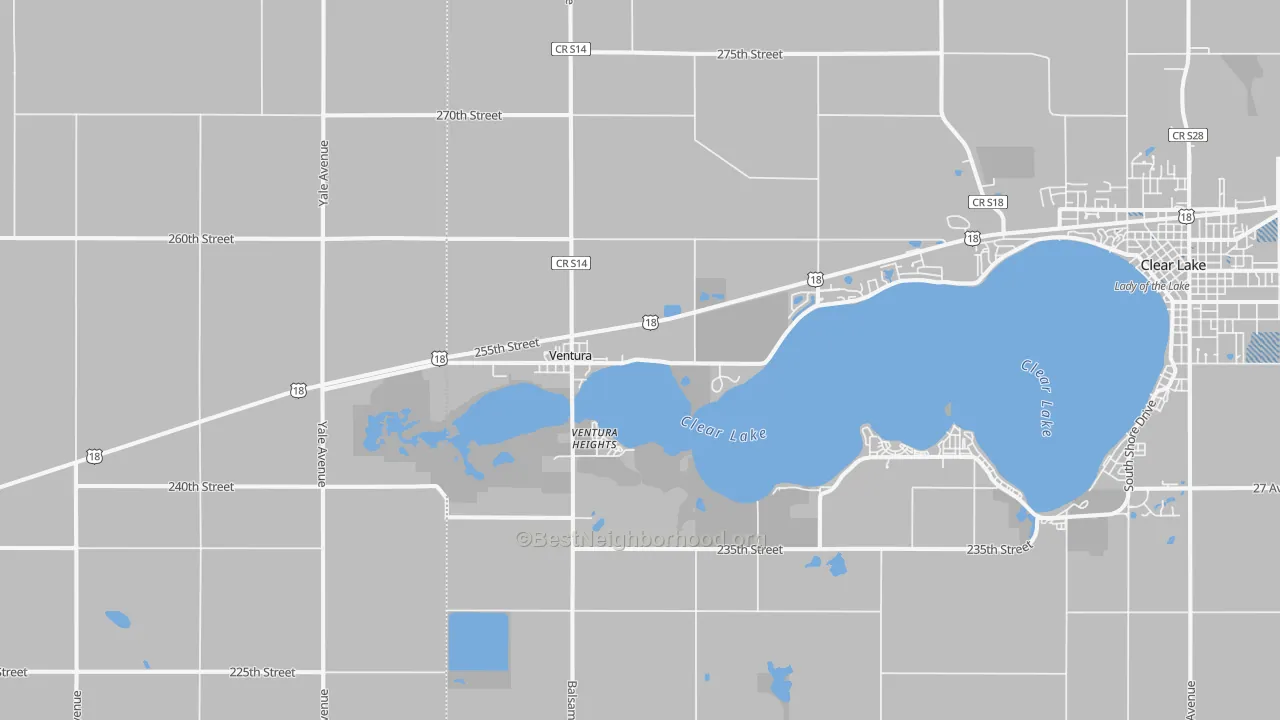 Transit Grade map of Ventura, IA