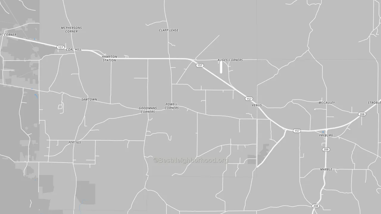 Transit Grade map of Venus, PA
