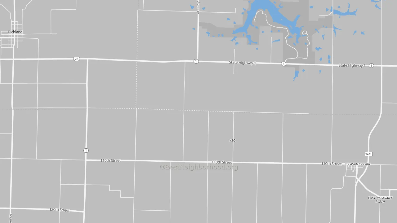 Transit Grade map of Veo, IA