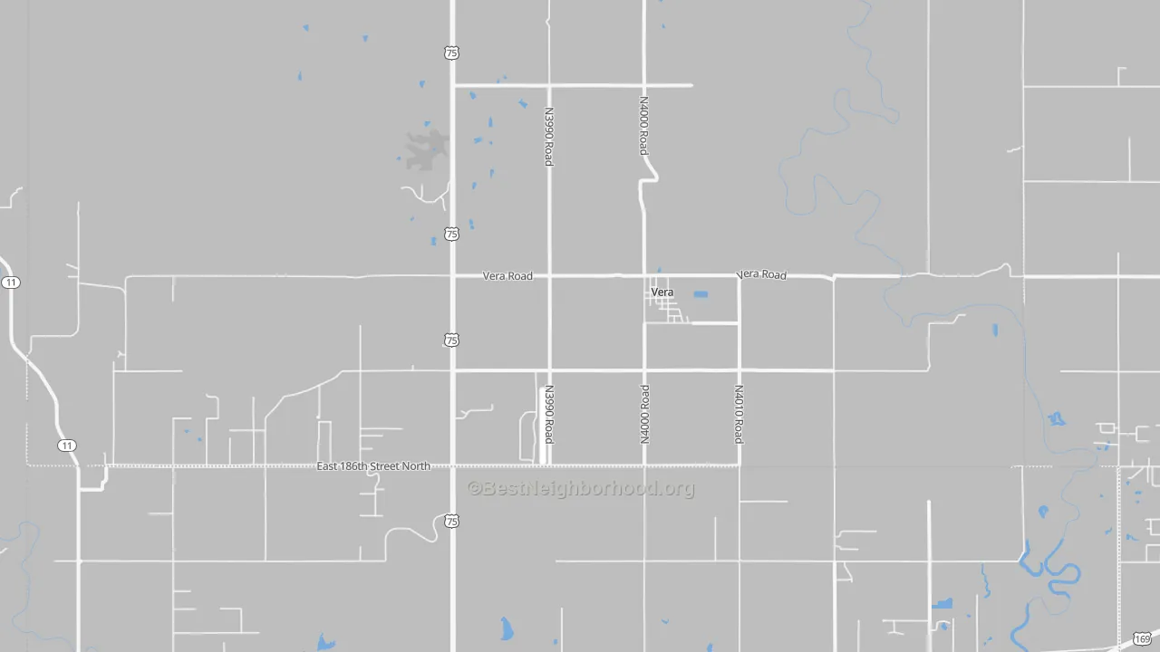 Transit Grade map of Vera, OK