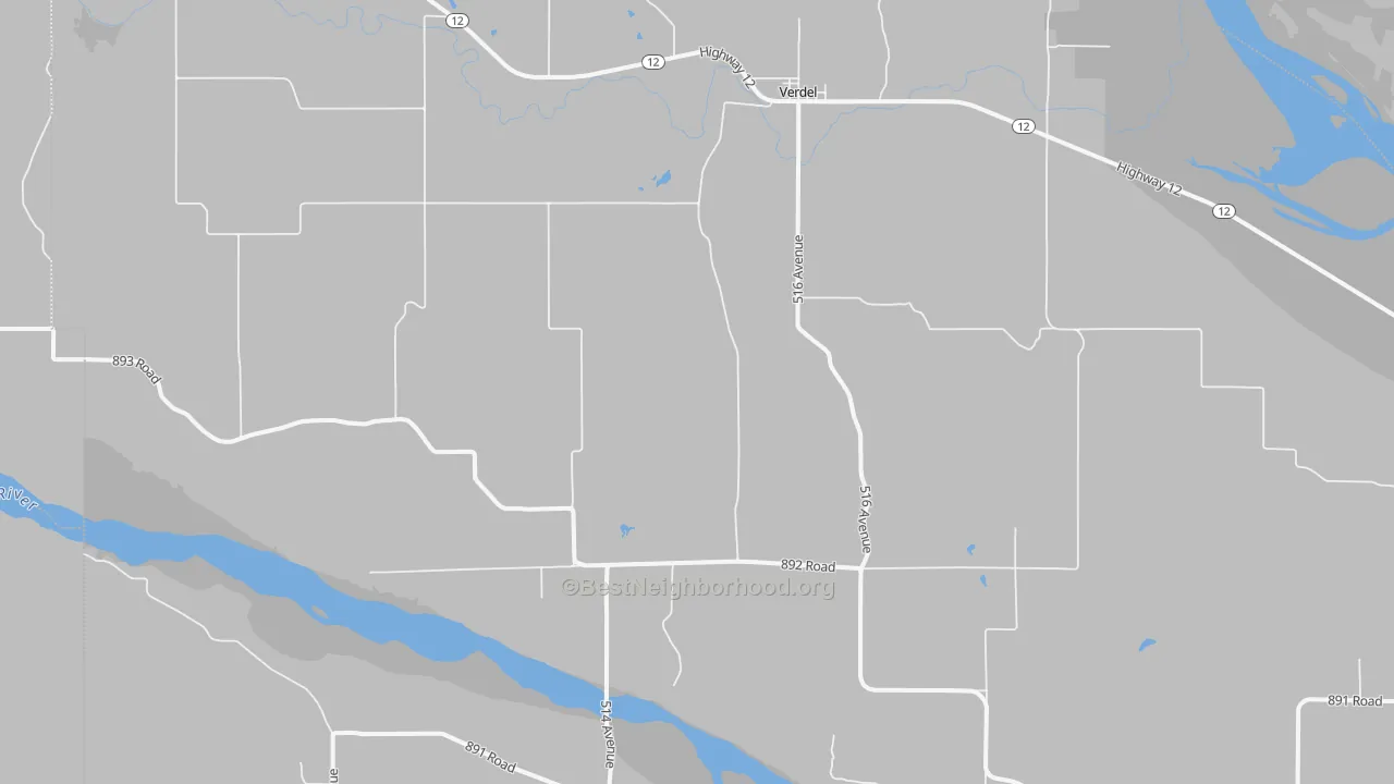 Transit Grade map of Verdel, NE