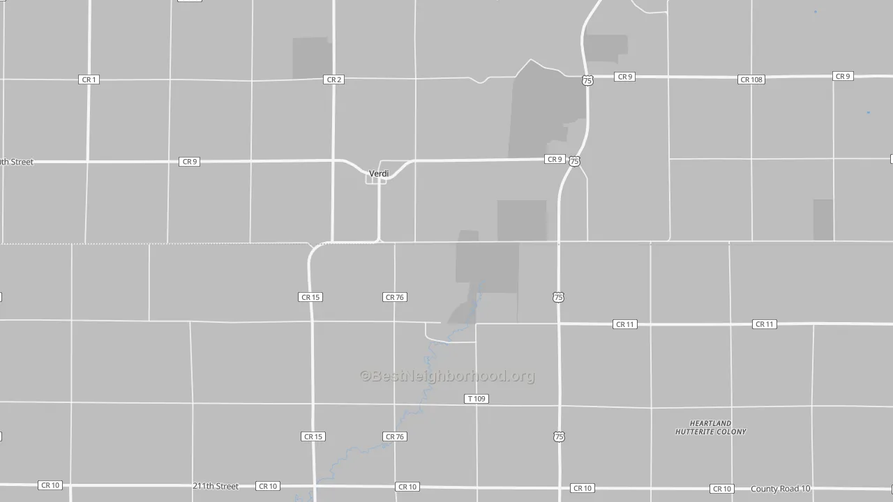 Transit Grade map of Verdi, MN
