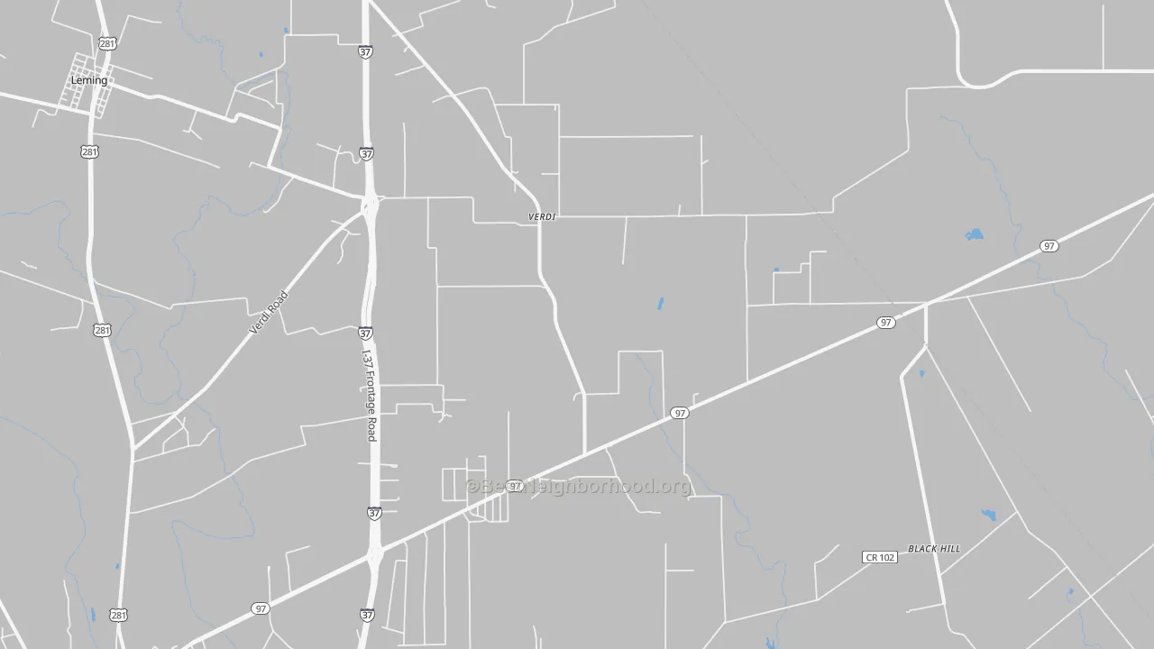 Transit Grade map of Verdi, TX