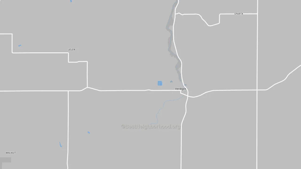 Transit Grade map of Verdigre, NE