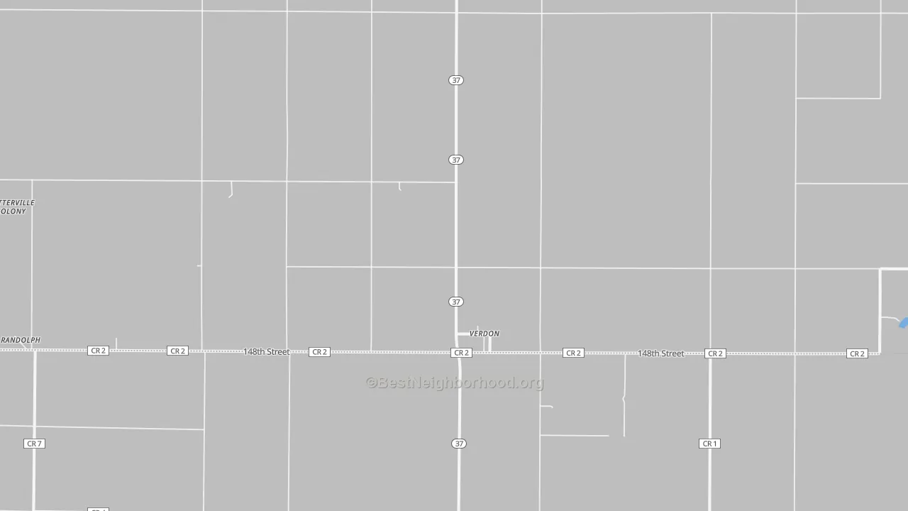 Transit Grade map of Verdon, SD