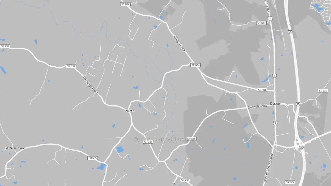 Transit Grade map of Verdon, VA