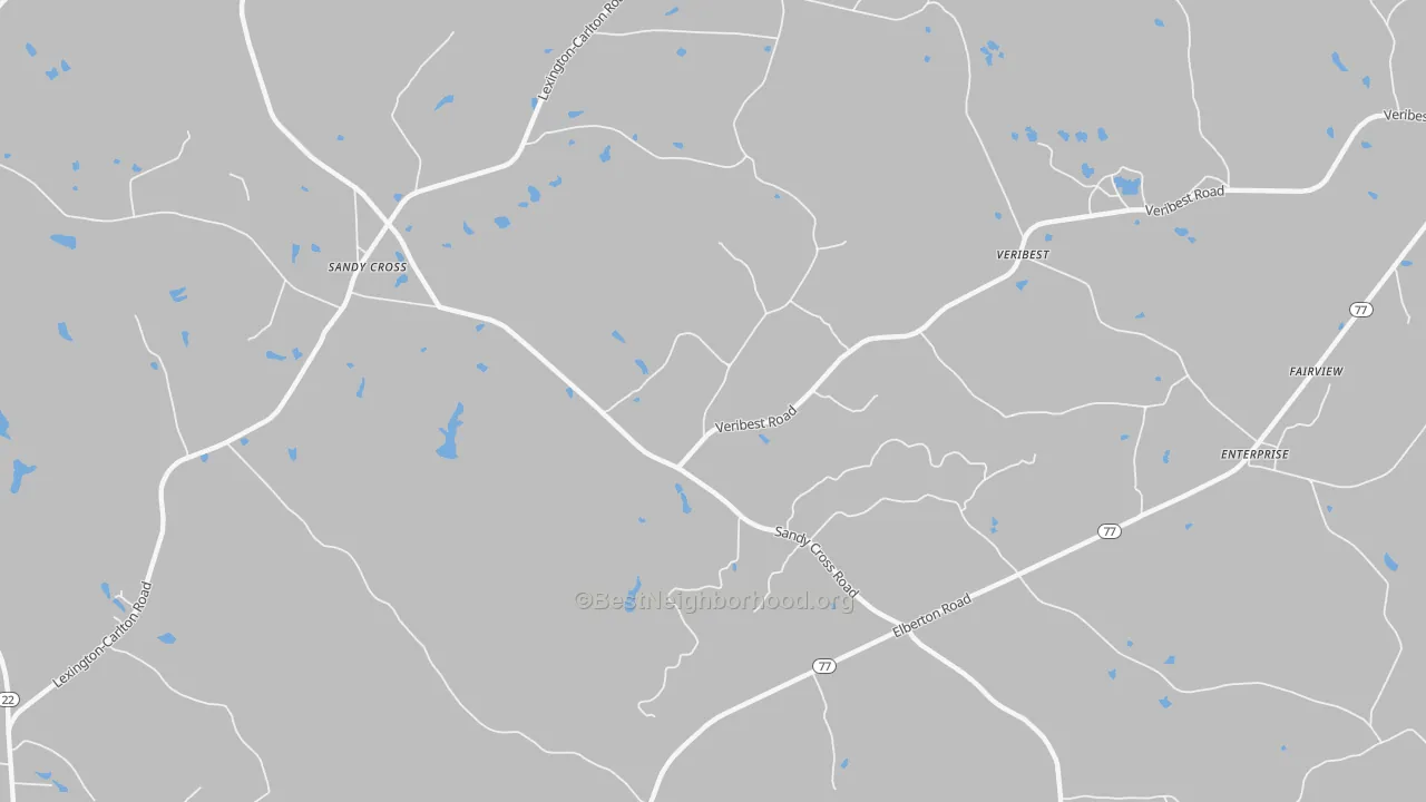 Transit Grade map of Veribest, GA