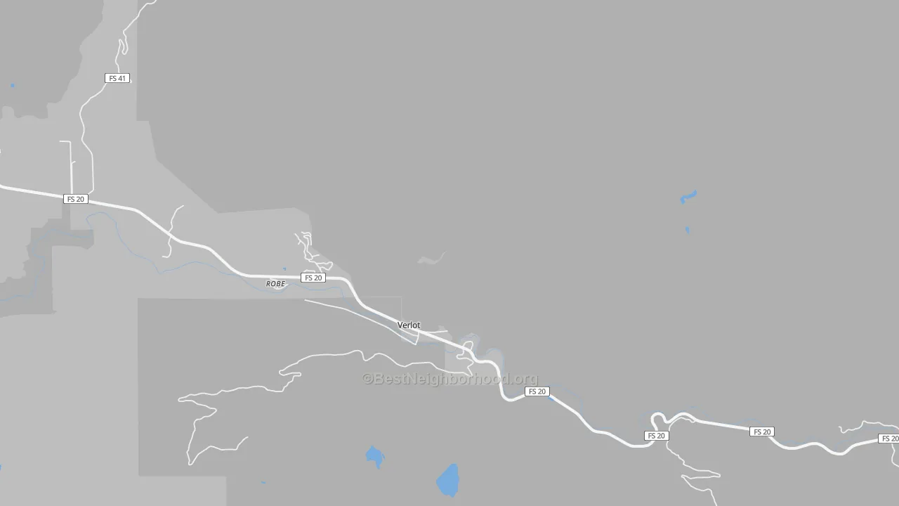 Transit Grade map of Verlot, WA