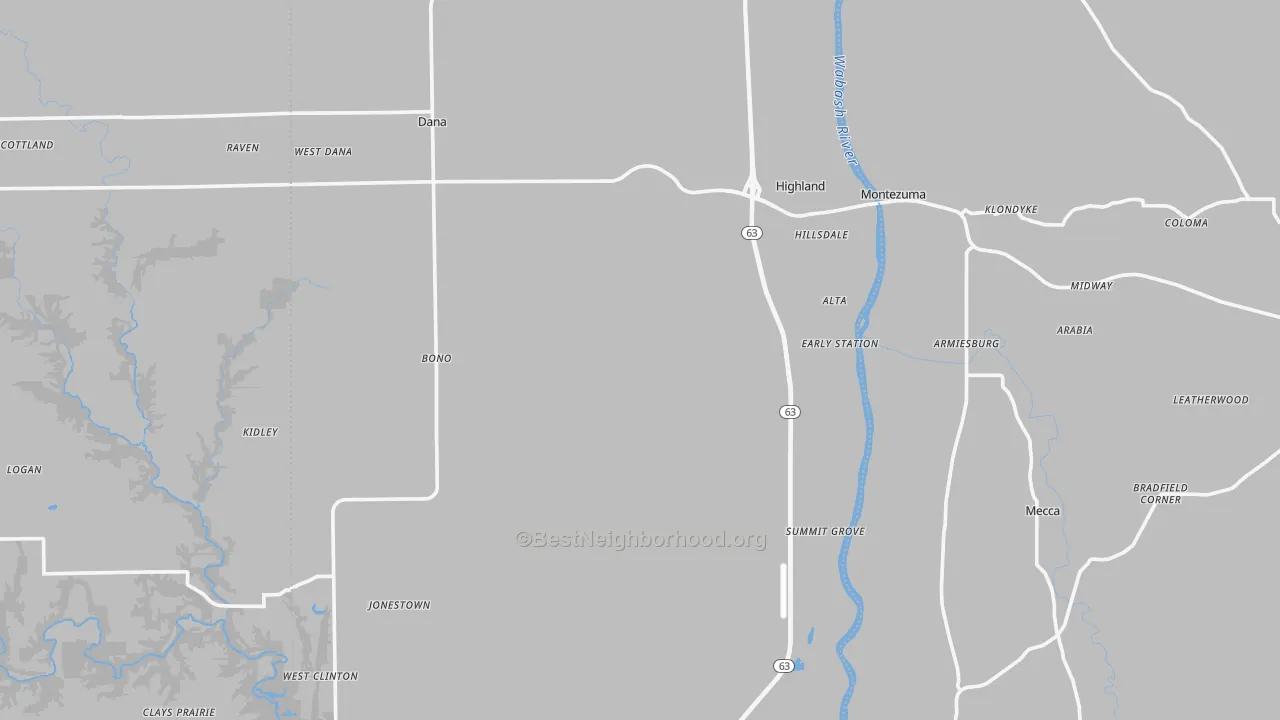 Transit Grade map of Vermillion County, IN