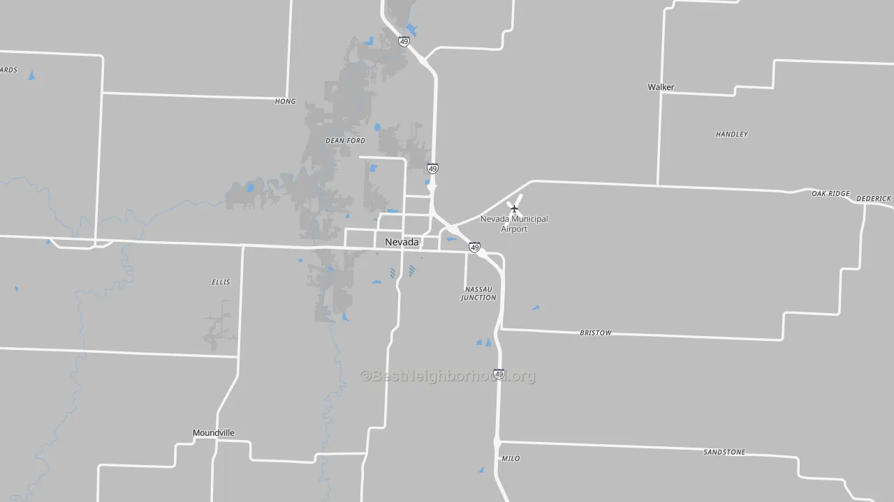 Transit Grade map of Vernon County, MO