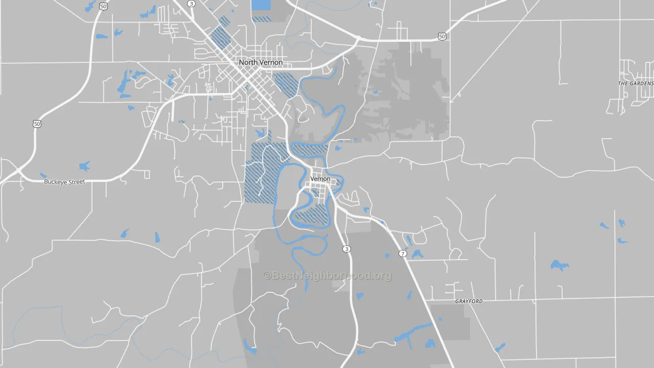 Transit Grade map of Vernon, IN