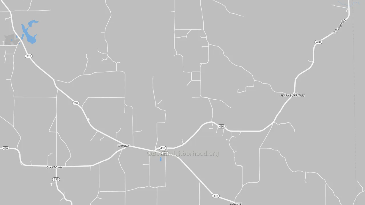 Transit Grade map of Vernon, MS
