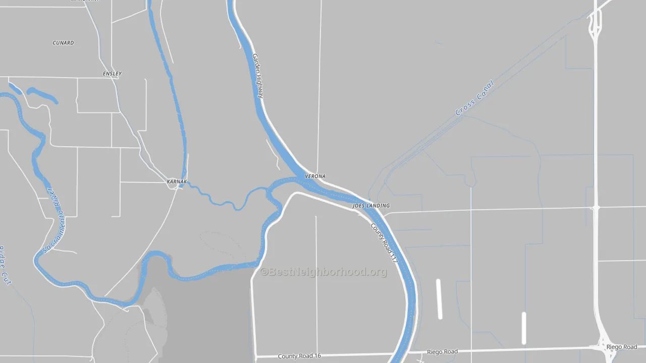 Transit Grade map of Verona, CA