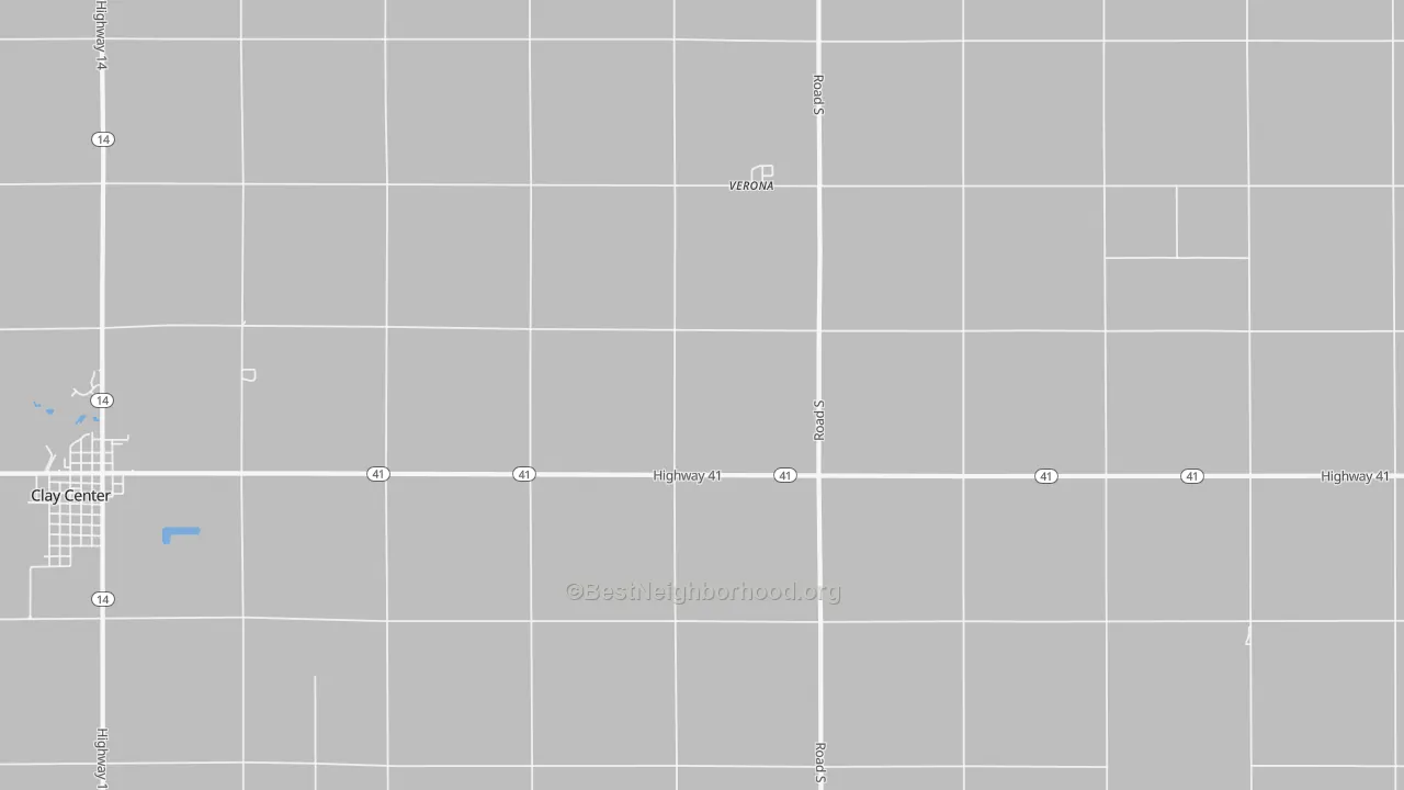 Transit Grade map of Verona, NE