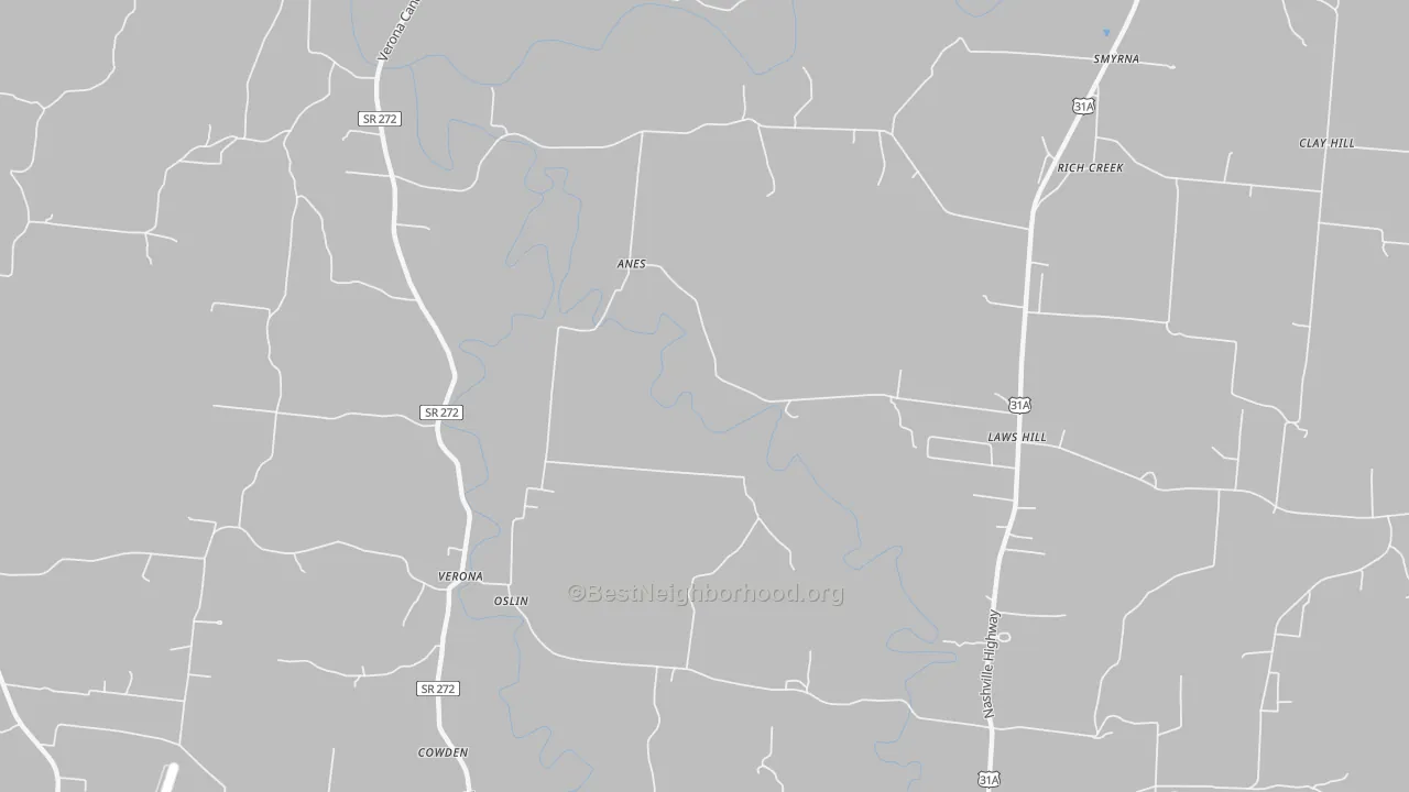Transit Grade map of Verona, TN