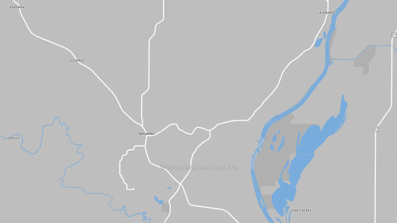 Transit Grade map of Versailles, IL