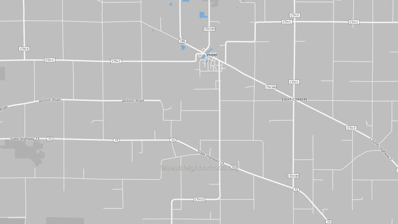 Transit Grade map of Vesper, WI