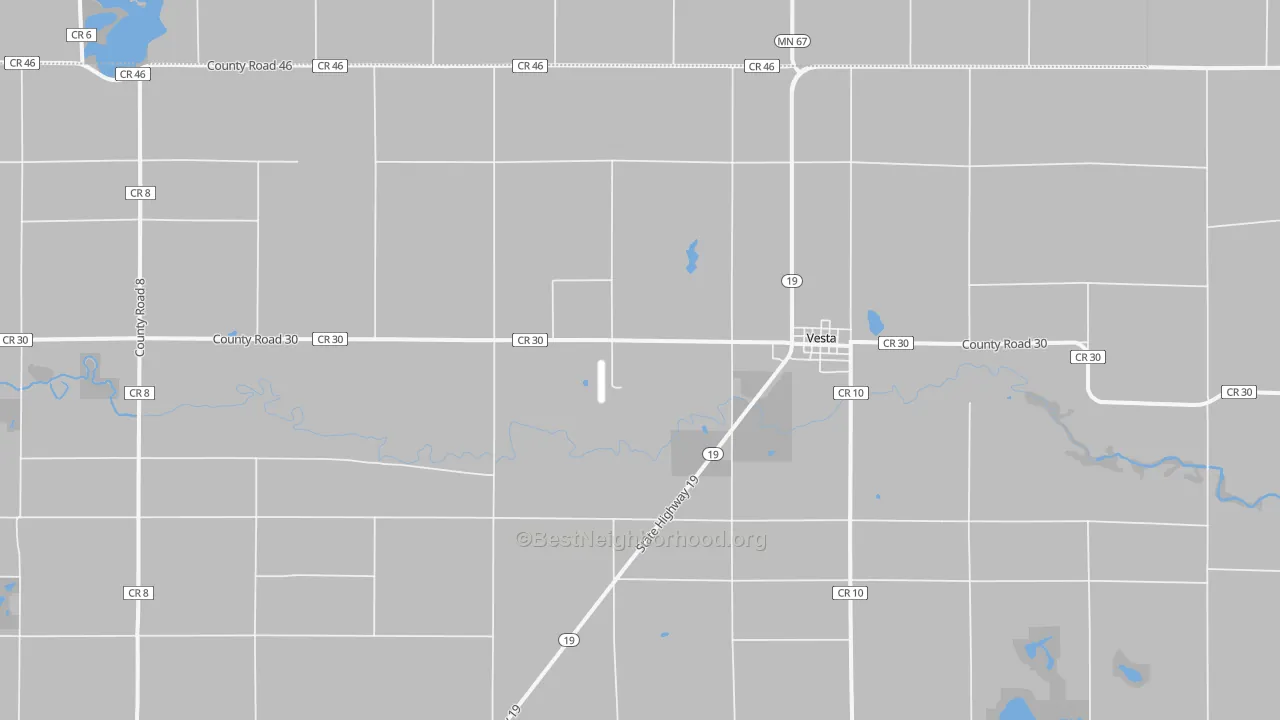 Transit Grade map of Vesta, MN