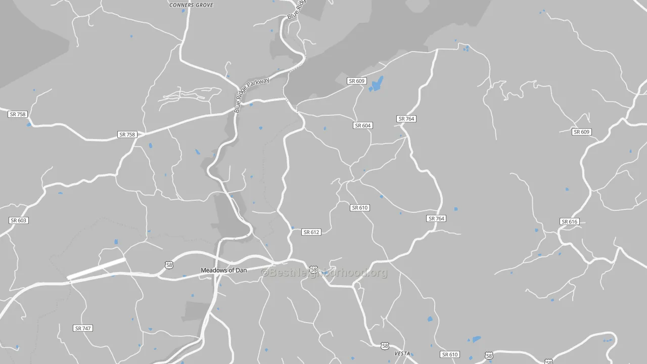 Transit Grade map of Vesta, VA