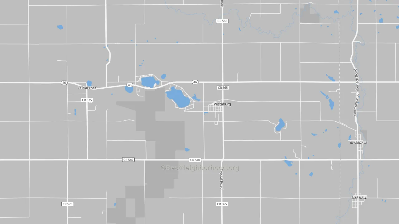 Transit Grade map of Vestaburg, MI