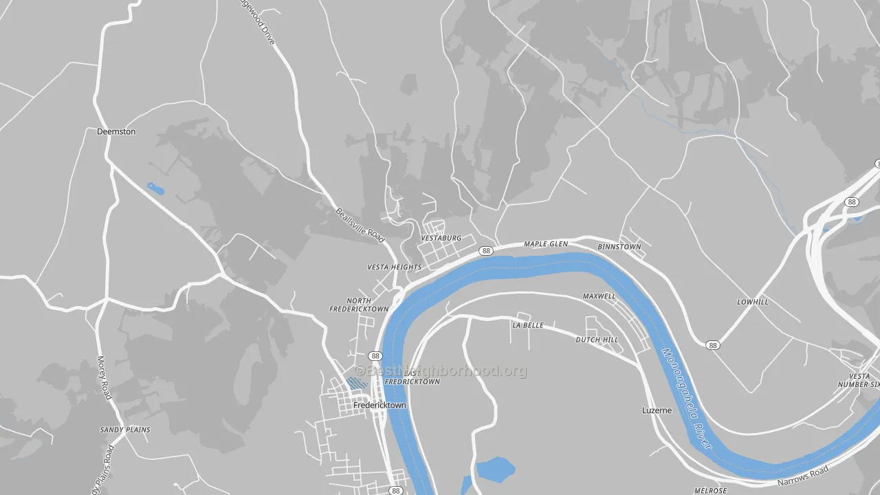 Transit Grade map of Vestaburg, PA